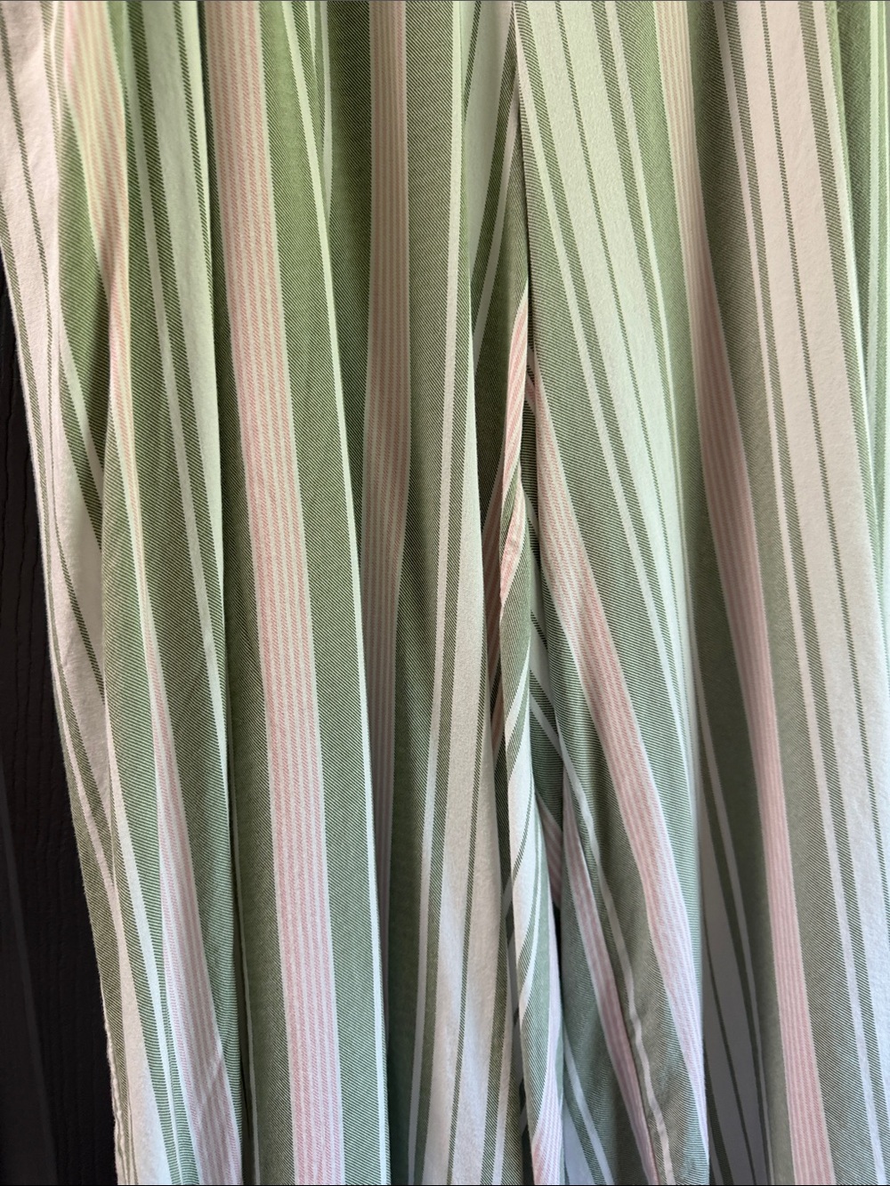 torrid Striped Wide-Leg Women’s Pants - Green & White & Pink - Picture 2 of 5